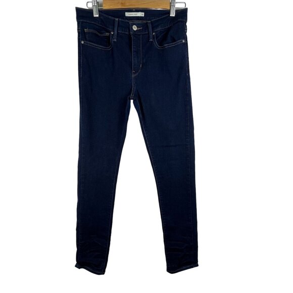 Levi's Womens Slimming Fit Skinny Jeans Size 30 Medium Wash Blue Denim - Picture 1 of 10